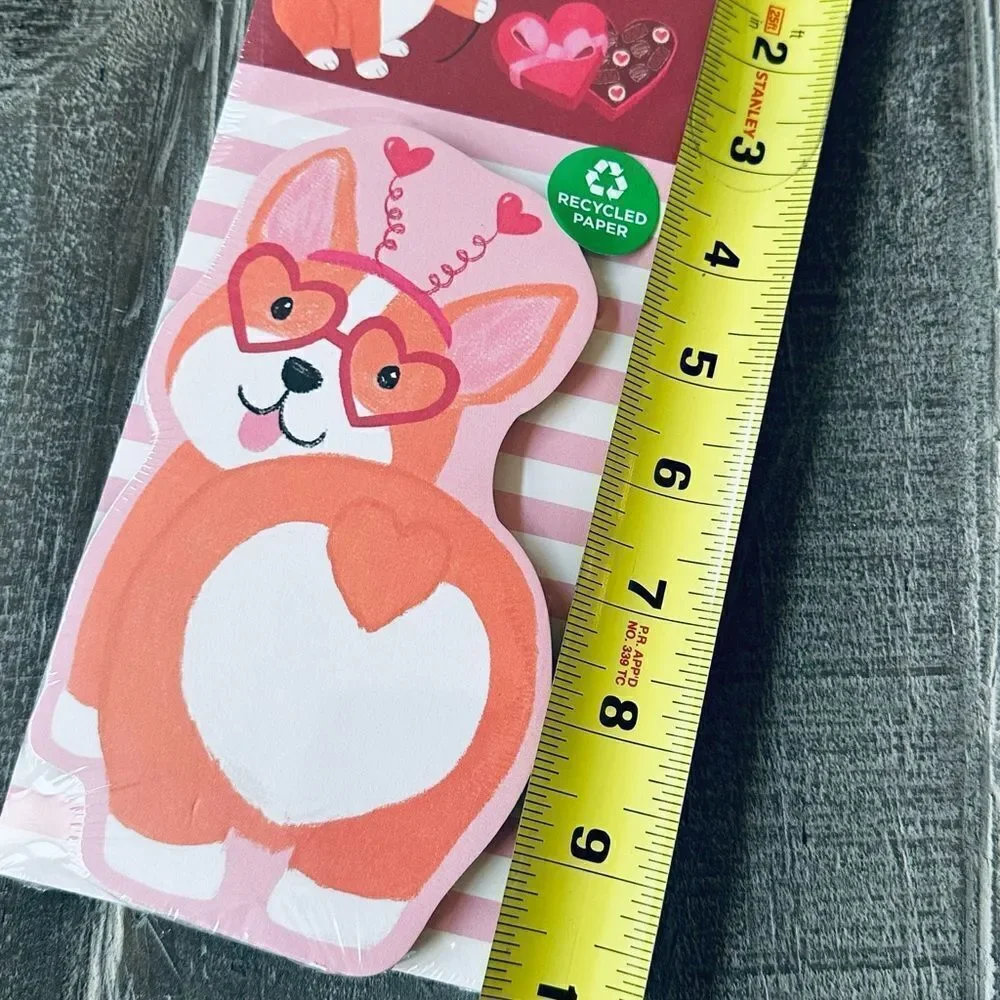 Hello Corgeous Corgi Dog Valentine Notepads Set